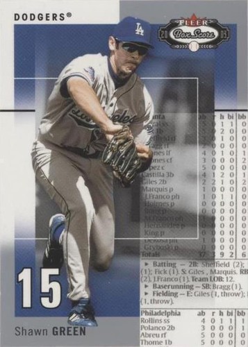 2003 Fleer Box Score - Shawn Green #44