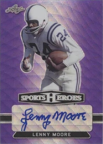2018 Leaf Metal Sports Heroes Lenny Moore #BA-LM1