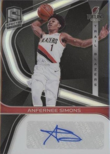 2019-20 Panini Spectra - Anfernee Simons #S-ASM