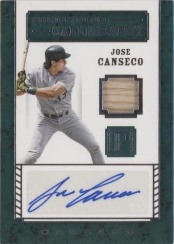 2016 Panini Pantheon - Jose Canseco #CC-JC