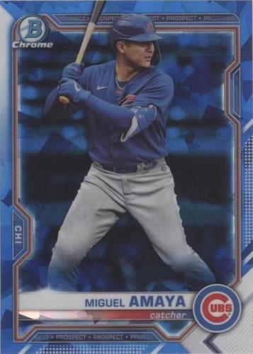 その他 Miguel Amaya Bowman chrome RC Auto /100 MIGUEL AMAYA 2019 Bowman Chrome Scouts Top 100 Chicago CUBS
