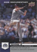 2008 Upper Deck Documentary - Jeff Francis #92