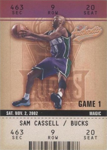 2002-03 Fleer Authentix - Sam Cassell #51