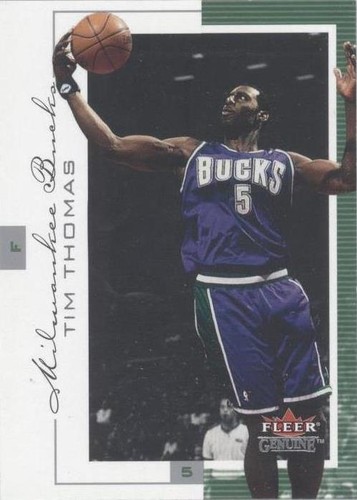 2000-01 Fleer Genuine - Tim Thomas #91