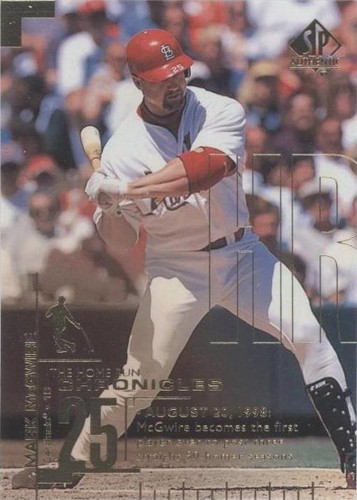 1999 SP Authentic - Mark McGwire #HR54
