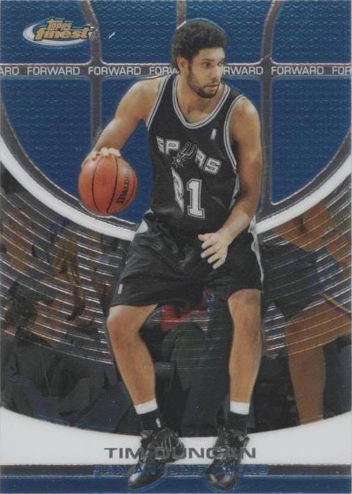 2005-06 Topps Finest - Tim Duncan #82