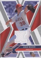 2008 Upper Deck X - Jered Weaver #UDXM-JW
