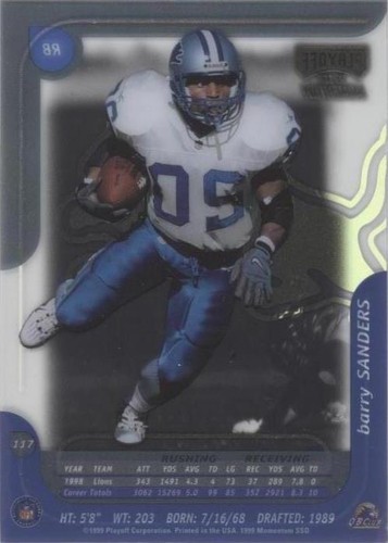 1999 Playoff Momentum SSD Barry Sanders #117