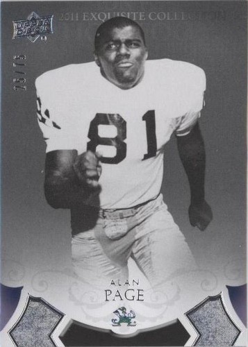 2011 Upper Deck Exquisite Collection Alan Page #21