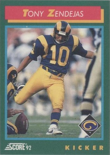 1992 Score Tony Zendejas #275