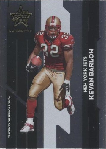 2006 Leaf Rookies & Stars Longevity Kevan Barlow #89