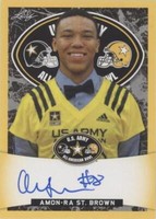 2018 Leaf Metal U.S. Army All-American Bowl Amon-Ra St. Brown #ATA-ARS