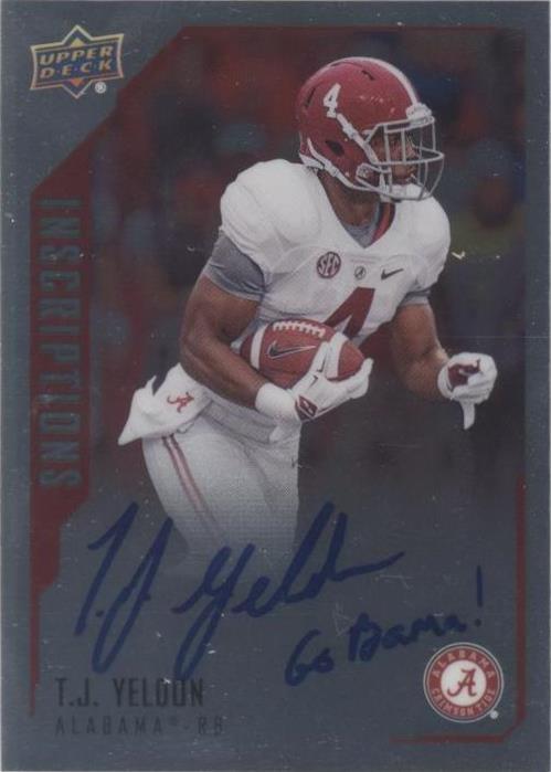 2015 Upper Deck Inscriptions T. J. Yeldon #TY