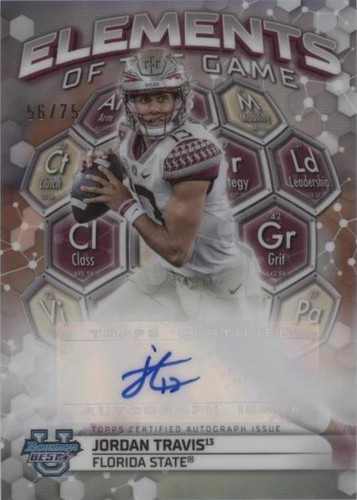 2023 Bowman's Best University Jordan Travis #ETGA-JT