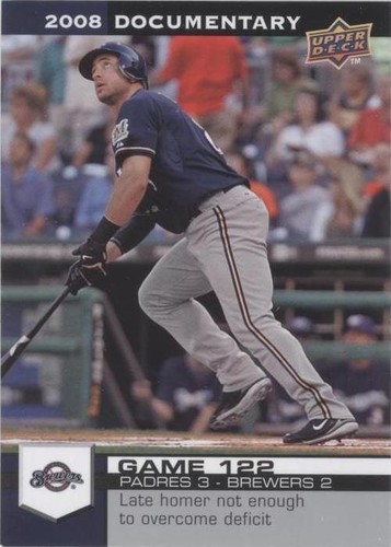 2008 Upper Deck Documentary - Ryan Braun #3676