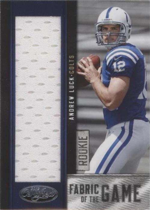 Andrew Luck #1 2012 certificado Panini