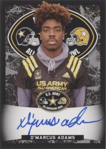 2018 Leaf Metal U.S. Army All-American Bowl D'marcus Adams #ATA-DA1