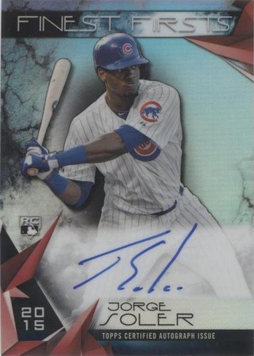 2015 Topps Finest - Jorge Soler #FFA-JS