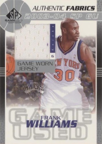 2003-04 SP Game Used - Frank Williams #FW-J