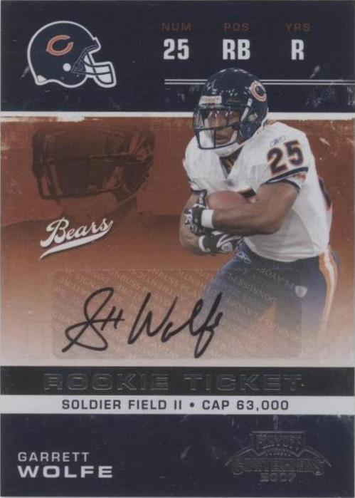 2007 Playoff Contenders Garrett Wolfe #152