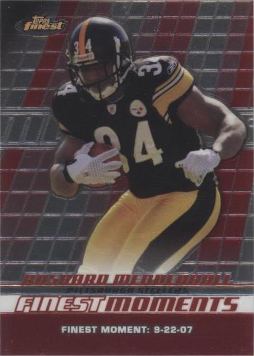 2008 Topps Finest Rashard Mendenhall #FM-RME