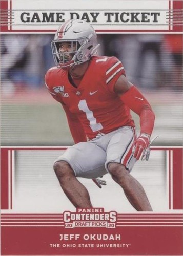 2020 Panini Contenders Draft Picks Jeff Okudah #38