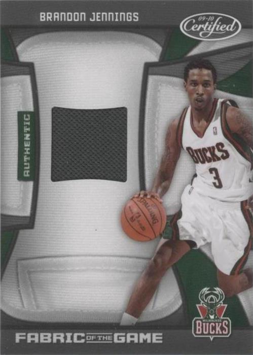 Certificado Panini 2009-10 - Brandon Jennings #FOG-BJ