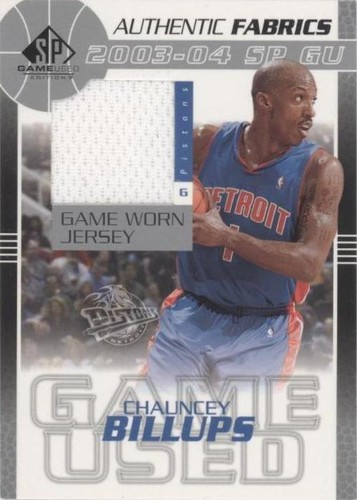 2003-04 SP Game Used - Chauncey Billups #CB-J