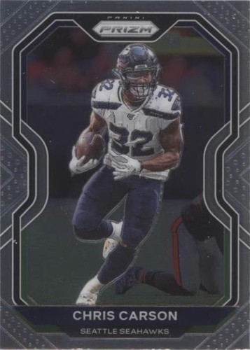 ネカ　ヒックス　ハドソン 2021 Panini Prizm Chris Carson Checkerboard SP #46 Seahawks