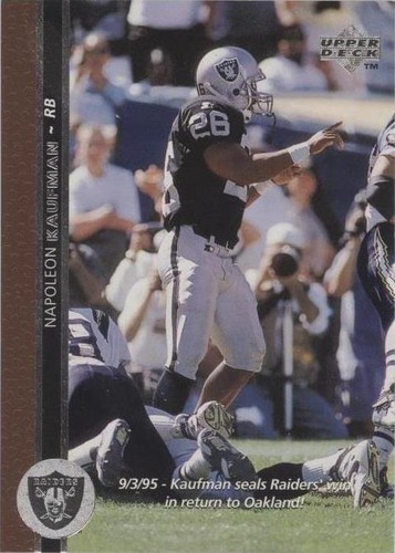 1996 Upper Deck Napoleon Kaufman #142