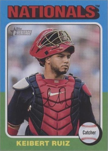 2017 Topps Heritage KEIBERT RUIZ Signed Card autograph AUTO