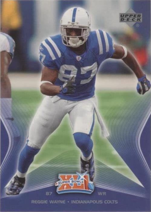 2007 Upper Deck Indianapolis Colts Super Bowl XLI Reggie Wayne #39