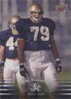 2013 Upper Deck University of Notre Dame Mike Rosenthal #71
