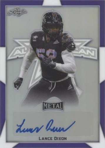 2019 Leaf Metal U.S. Army All-American Bowl Lance Dixon #BA-LD1