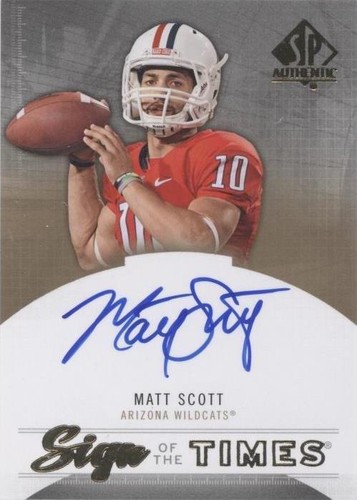 2013 SP Authentic Matt Scott #ST-MS