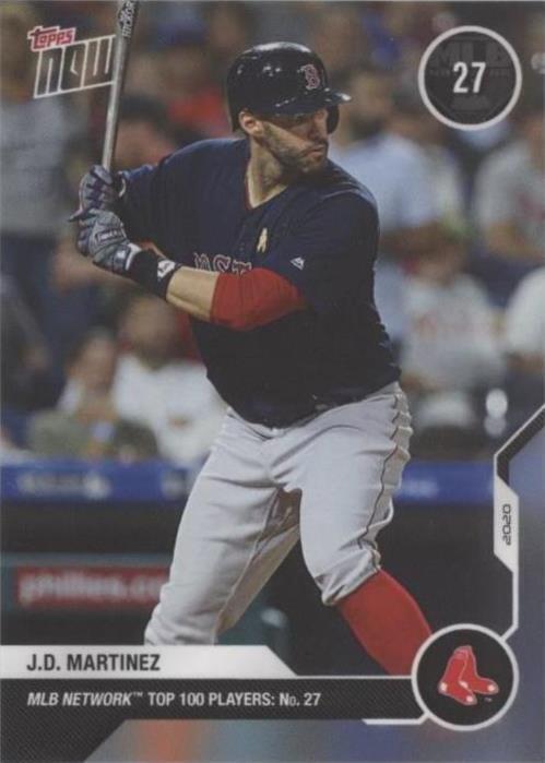 2020 Topps Now MLB Network Top 100 Players - J.D. Martinez #MN27