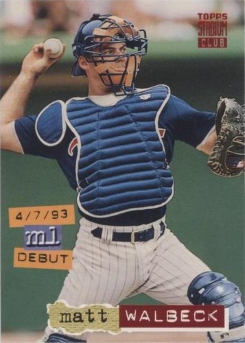 1994 Topps Stadium Club - Matt Walbeck #561