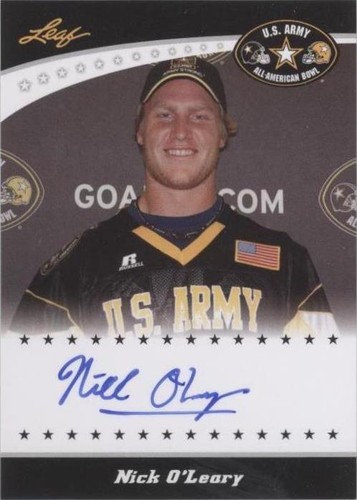 2011 Leaf U.S. Army All-American Bowl Nick O'Leary #TA-NO1