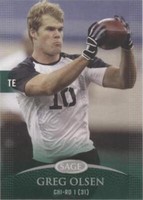 2007 SAGE Autographed Football Greg Olsen #38