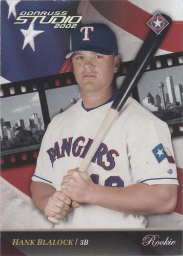 2002 Donruss Studio - Hank Blalock #208