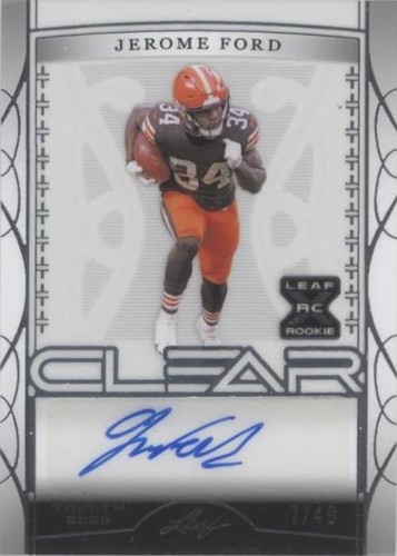 2022 Leaf Trinity Jerome Ford #CA-JF1