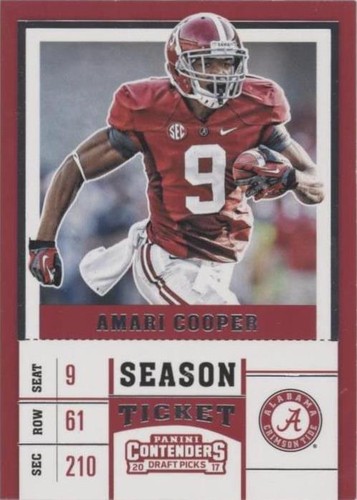 2017 Panini Contenders Draft Picks Amari Cooper #6