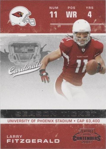 2007 Playoff Contenders Larry Fitzgerald #2