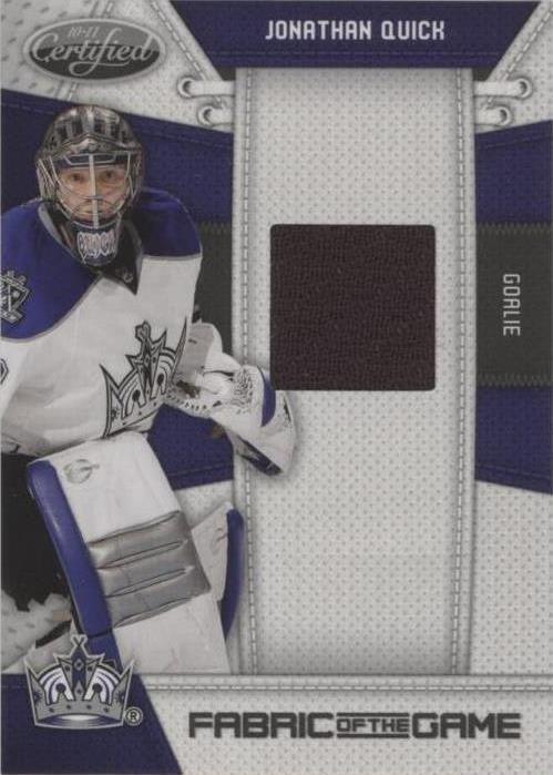 Certificado 2010-11 - Jonathan Quick #JQ
