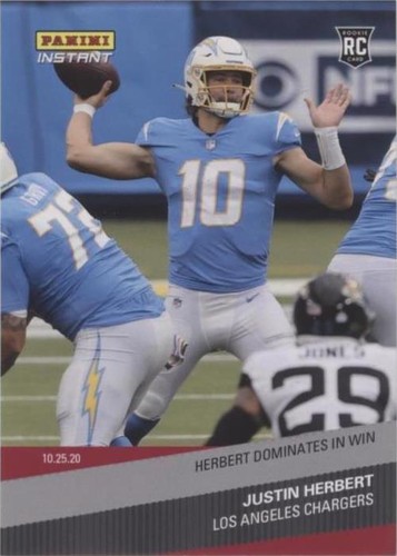 2020 Panini Instant NFL Justin Herbert #92