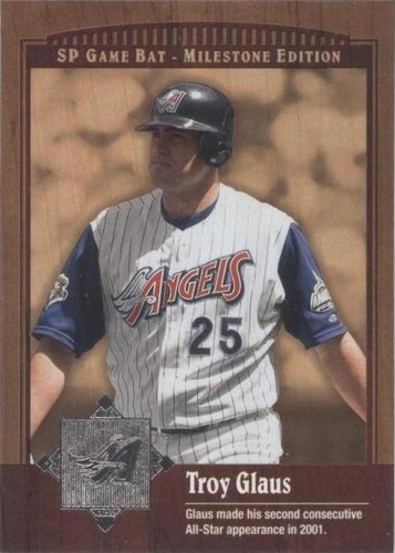 2001 SP Game Bat Edition Milestone - Troy Glaus #1