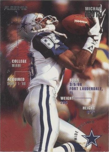1995 Fleer Michael Irvin #92