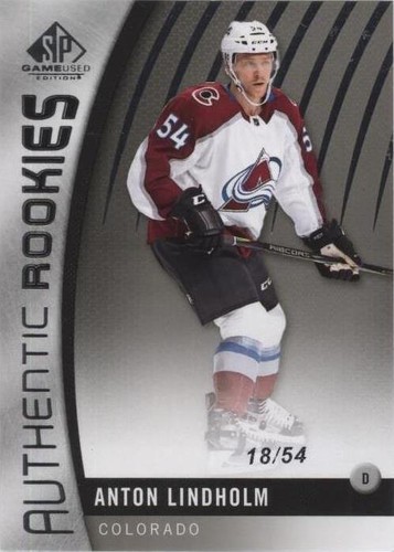 2017-18 SP Game Used - Anton Lindholm #154