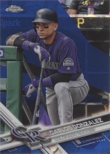 2017 Topps Chrome Sapphire Edition - Carlos Gonzalez #425