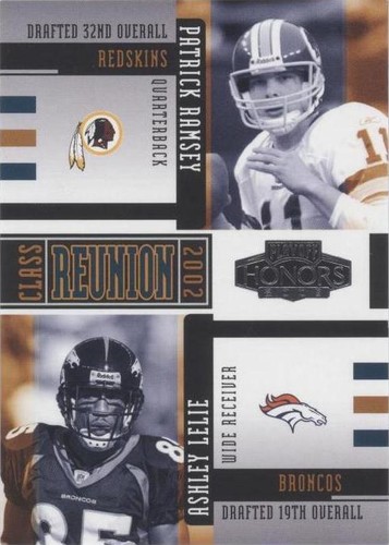 2005 Playoff Honors Ashley Lelie Patrick Ramsey #CR-21